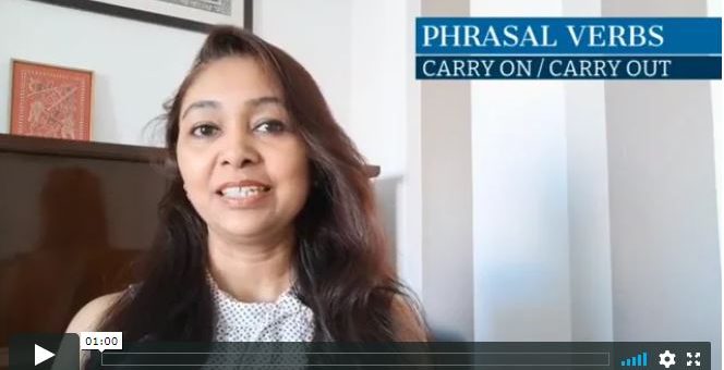 Phrasal verbs “Carry on” and “Carry out”